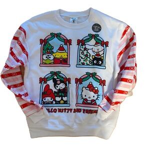 Hello Kitty Christmas Light Up Sweatshirt NEW Medium Large XL Cinnamoroll